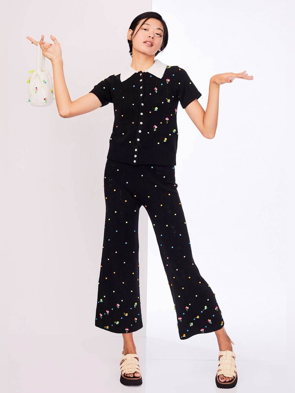 Yanyan Rosie Short Sleeve Cardigan Nwot — image 2 of 8